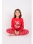 Kız / Erkek Çocuk Uzun Kollu Yılbaşı Temalı Pamuklu Pijama Takımı 3