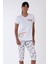 Kadın Kısa Kol Kaprili Pijama Takım 1