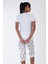 Kadın Kısa Kol Kaprili Pijama Takım 4