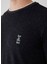 Antrasit Renk Logo Detaylı Örme Sweat 2