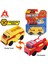 Transracers Flip Cars 2'si 1 Arada Dönüşen Inşaat Araç Serisi Iki Türe Dönüştürülmüş Cep Araba Mini Çocuk Oyuncak Hediyeler (Yurt Dışından) 1
