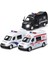 1/32 Alaşım Ambulans Polis Pres Döküm ve Oyuncak Araçlar Araba Modeli Itfaiye Kamyonu Metal Geri Çekin Ses ve Işık Araba Çocuk Oyuncakları (Yurt Dışından) 3