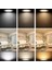 6W Siyah Kasa Yuvarlak Sıva Altı LED Panel 4000K Ilık Beyaz 4