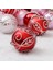 24 Adet Boyalı Karışık Noel Ağacı Dekor Topları (Altın Kırmızı) (Yurt Dışından) 5