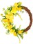 Birçok Oda Için Sarı Çiçek Kapı Çelengi Yapay El Işi Çelenk (Yurt Dışından) 1