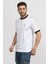 Erkek Pamuklu Regular Fit Kısa Kollu Beyaz T-Shirt 3Lpt40 Pjeyz-1100 2
