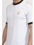 Erkek Pamuklu Regular Fit Kısa Kollu Beyaz T-Shirt 3Lpt40 Pjeyz-1100 4
