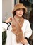 Kadın Peluş Kaşkol Boyunluk Atkı Rkb-01 Camel 3