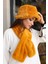 Kadın Peluş Kaşkol Boyunluk Atkı Rkb-01 Hardal 2