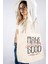 "make Something Good" Canvas Tote Omuz ve Plaj Çantası 2