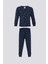 Indigo Mavi Kız Çocuk Pijama Takımı 1