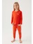Asnn Kız Çocuk Nar Çiçeği Pijama Takımı 1
