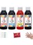Epson L355 L Yazıcı Uyumlu Mürekkep 100 ml x 4 Siyah ve Renkli Dolum Seti 1