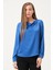 Omuzu İncili Saten Bluz 3