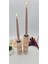 Gizemli Home Natural Wooden 2'li Bubble Şamdan Set 1