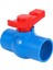 3x 40MM x 40MM Tam Geçişli Kırmızı Kollu Kollu U-Pvc Küresel Vana Mavi (Yurt Dışından) 2