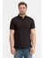 Erkek Pamuklu Polo Yakalı Düğme Kapamalı Kısa Kollu Siyah Polo Yaka T-Shirt Mw0Mw17771-Bds 1