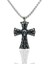 Gothic Skull Graveyard Cross Haç Çarmıh Witchcraft Paslanmaz Kararmaz Çelik Kolye 2