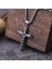 Crucifix Athelstan Vintage Haç Gotik Çarmıh Örgü Zincir Erkek 316L Çelik Kolye 1