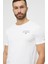 Erkek Dokuma Kumaş Kısa Kol Model Beyaz T-Shirt Um0Um02916-Ybr 3