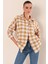 3900 Oversize Uzun Basic Gömlek - Vizon 1