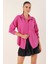 20153 Tek Cepli Oversize Gömlek - Fuşya 1
