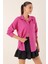 20153 Tek Cepli Oversize Gömlek - Fuşya 3