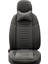 Seat Cordoba Uyumlu Deri Oto Koltuk Kılıfı Ön/Arka 5li Set Live Seri Füme 4