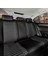Hyundai Getz Uyumlu Deri Oto Koltuk Kılıfı Ön/Arka 5li Set Live Seri Siyah-Beyaz 2