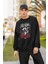 Venom Baskılı Kapüşonsuz Sweatshirt, Unisex Oversize Marvel Venom Baskılı Sweatshirt 2