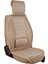 Fiat Siena Uyumlu Ön Arka 5 Li Set Yarı Deri Miami Serisi Oto Koltuk Kılıfı Bej Renk 2