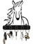 ( Horse - At ) Metal Askılık ,anahtarlık 1