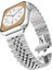 Apple Watch 38/40/41 mm Seri 10/42 iwatch 9 8 Se 7 6 5 4 3 2 Paslanmaz Çelik Ayarlanabilir Rolex Metal Kordon 1