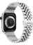 Apple Watch 38/40/41 mm Seri 10/42 iwatch 9 8 Se 7 6 5 4 3 2 Paslanmaz Çelik Ayarlanabilir Rolex Metal Kordon 2