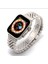 Apple Watch 42/44/45/46/49 mm Ultra/Ultra 2 Paslanmaz Çelik Ayarlanabilir Rolex Metal Kordon 4