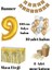 9 Yaş Kraft Gold Balon Rakam Folyo Banner Mısır Kutusu Masa Eteği Doğum Günü Parti Seti 2
