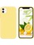 Iphone 11 Uyumlu Sarı Silikon Kılıf Leke Tutmaz Içi Süet Silinebilir Kapak 1