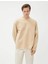4WAM70124MK Koton Erkek Sweat Bej 1