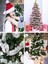 2 Adet 2 Metre x 7 cm Lüx Kalın Gümüş Lame Simli Garland Noel Christmas Yılbaşı Ağaç Konsept Süsleme 1