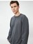 4WAM70127MK Koton Erkek Sweat Antrasit 1