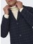 Only Koyu Gri Erkek Mont 22019969_ONSJAYLON Check Wool Coat 5