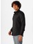 Slim Fit Klasik Yaka Armürlü Siyah Erkek Gömlek GM2024700426 4