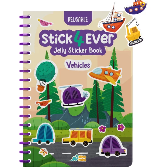 STICK4EVER - Vehicles (Tak Çıkar Jelly Sticker Kitabı)