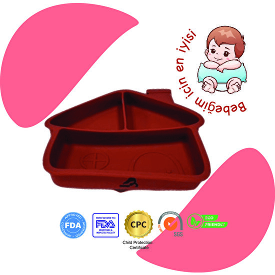 Momia Bebek Silikon Beslenme Mama Tabağı - Sağlıklı ve Renkli!