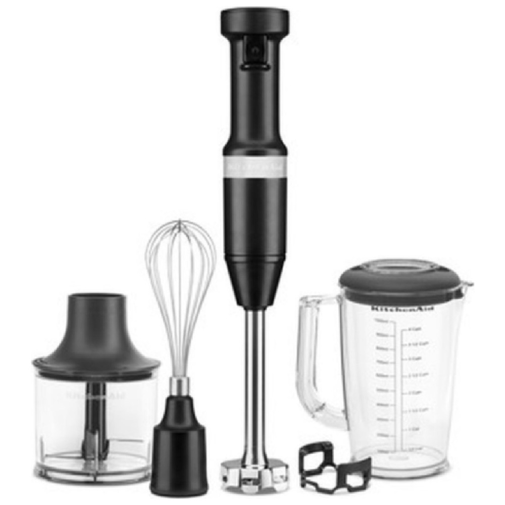 Kitchenaid 5KHBV83EBM Aksesuarlı El Blenderi 180 W Güç, 1 lt Kapasite ve Çelik Bıçak Özelliği