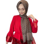 Aker Elegance Monogram Şal 1090100