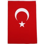 BAYRAKAL Türk Bayrağı 50 x 75 cm Alpaka Kumaş Parça Sayısı 1 Kırmızı Renk Dayanıklı