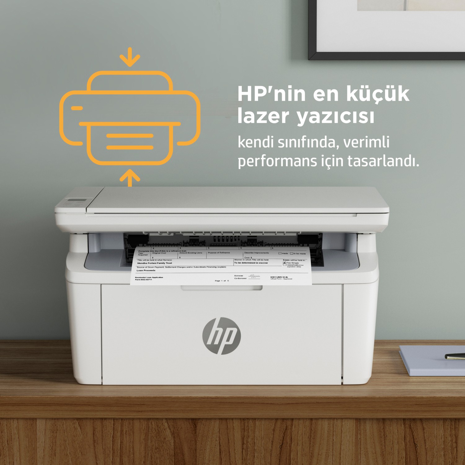 HP 7MD74A LaserJet MFP M141w Trad Çok Fonksiyonlu Yazıcı Resim-2