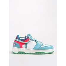 Discovery Off Play Beyaz - Mavi Kadın Deri Sneaker Sorrento 1-D
