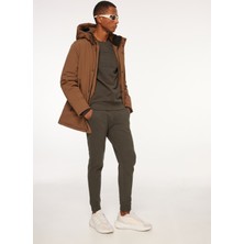 Fred Mello Lastikli Bel Slim Fit Kahve Erkek Eşofman Altı FM23W02PF